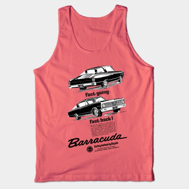 1966 PLYMOUTH BARRACUDA (Canadian) - advert Tank Top by Throwback Motors